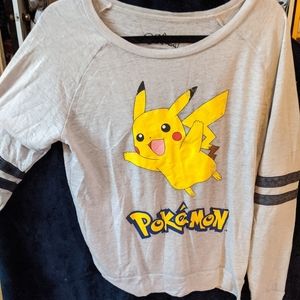 Pokemon Pickachu long sleeve T-shirt